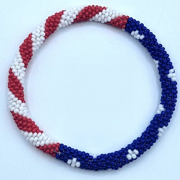 4th July Sale! BUY ONE GET ONE FREE Handmade Seed Beads Bracelets, Patriotic - Picture 6 of 10